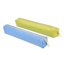 Pencil Case Dot Canvas Pen Bag Stationery Pouch For Girls Gift Office School Supplies 2024 - buy cheap