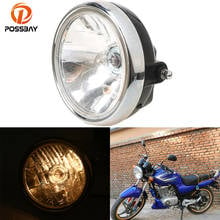 POSSBAY  6.9'' Motorcycle Headlight Phare Moto Round Light Cafe Racer Universal for Honda Yamaha Harley Suzuki EN125 Front Lamp 2024 - buy cheap