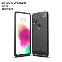 For Motorola One Hyper Case Soft Silicone Carbon Fiber Shockproof Case For Motorola One Hyper Cover For Moto One Hyper Case
