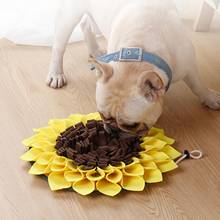 Sunflower Shape Dog Snuffle Mat Puppy Training Sniffing Feeding Blanket Pet Pad Encourages Natural Foraging Skills Sniffing Mat 2024 - buy cheap