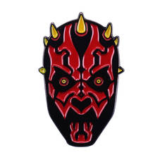 Darth Maul Enamel Pin and Brooch Horror Halloween Cosplay Lapel Pin Fan Collection Gifts 2024 - buy cheap