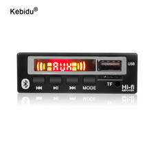 kebidu 5V 12V MP3 WMA Decoder Board Car Audio USB TF FM Radio Module Wireless Bluetooth MP3 Player with Remote Control For Car 2024 - buy cheap