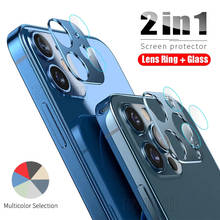 2 in 1 Back Camera Lens Tempered Glass For iPhone 12 Pro Max Metal Case Camera Protector For iPhone 12 Mini Cover 12Pro iphone12 2024 - buy cheap