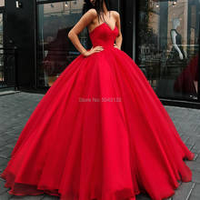 2021 Red Princess Prom Dresses Off Shoulder Sweetheart Ball Gown Formal Prom Gown Vestido De Festa Celebrity Evening Party Dress 2024 - buy cheap