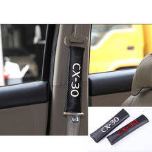 2pcs PU Fashion Car Seat Belt Cover Car Seat belt shoulder Pads for Mazda Cx30 2024 - buy cheap