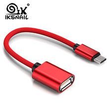 IKSNIAL-Adaptador de Cable USB OTG tipo C para Xiaomi Note 7, conector USB tipo C para Samsung, Huawei, tableta, USB 2,0, OTG 2024 - compra barato