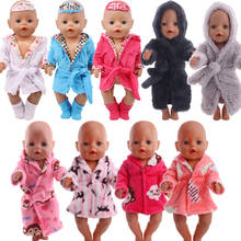 Doll Clothes Fur Pajamas Short Short Pile Hooded Style For 18 Inch American Doll Girl & 43 Cm New Born Baby Items,Our Generation 2024 - buy cheap