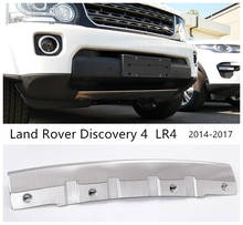 Protetor de para-choque dianteiro, acessório de aço inoxidável anti-impacto para land rover discovery 4 lr4 2014 2015 2016 2017 2024 - compre barato