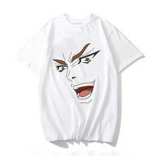 Camiseta de Jojo Bizarre Adventure para hombre, camisa con estampado de cara de DIO, Kawaii, de dibujos animados, kárate, Harajuku, Unisex 2024 - compra barato