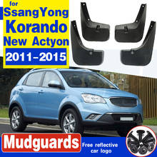 Guardabarros para coche, accesorios para SsangYong Korando, nuevo Actyon C200 2011 ~ 2015, 2012, 2013, 2014 2024 - compra barato