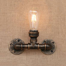 Lustre de ferro vintage para parede, luminária retrô para loft, quarto, sala de estar, restaurante, escada, corredor, bar, clube, pub, café, sutiã 2024 - compre barato