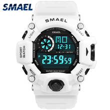 Watches Men Digital Watch White SMAEL Sport Watch 50M Waterproof Auto Date relogio masculino Digital Military Watches Mens Sport 2024 - buy cheap