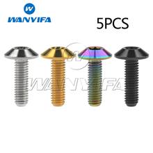 Wanyifa-perno de titanio M6x12, 15, 16, 20mm, tornillos de cabeza T30 Torx para bicicleta y motocicleta, 5 uds. 2024 - compra barato