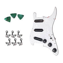 SSS Prewired Pickups Pickguard Tuning Pegs 3L3R Picks Set for Fender  ST Guitar Parts 2024 - buy cheap