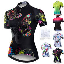 Weimostar-camiseta feminina para ciclismo com borboleta, 2021, roupa para equipe, bicicleta, secagem rápida, camisa para mountain bike 2024 - compre barato