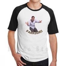 ¡Parkour! Camiseta de algodón de la Oficina para hombre, S-6Xl de Michael Meme Memes, cara divertida, paquete de paquetes, paquete de vid 2024 - compra barato