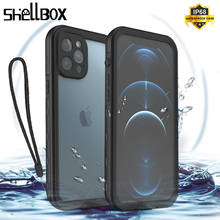 Водонепроницаемый чехол Shellbox для iPhone 12, 11 Pro Max, XR, XS MAX, плавающий чехол для iPhone 8, 7 Plus, противоударный прозрачный чехол 2024 - купить недорого