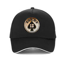 Summer Visor cap Lucky Number 13 Poker Print Baseball Cap Adjustable Snapback Hats For Men Women Hip Hop Outdoors Sun Caps 2024 - buy cheap