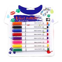 8Pcs Clothes Textile Markers Fabric Paint Pens DIY Crafts T-shirt Pigment Paint 2024 - buy cheap