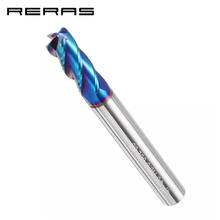 5/6/8mm 4Flutes R0.5 R1 Ball Round Nose NACO Nano Blue Coating Carbide End Mill HRC60 4 Flute CNC Milling Cutter for Drillpro 2024 - buy cheap