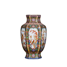 Фарфоровая эмаль jingdezhen, шестигранная античная ваза, китайский стиль, для дома, гостиной, ТВ, кабинета, крыльца, украшение 2024 - купить недорого
