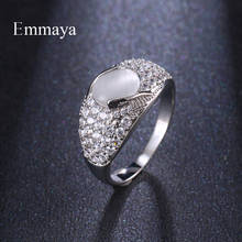 Emmaya-Anillo de Zirconia AAA para mujer, adorno de moda, precioso embellecedor, exquisito para mujer, primera opción en la cena, regalo de lujo 2024 - compra barato