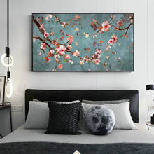 Almond Blossom Flowers Art Canvas Oil Painting On The Wall Pictures Abstract Posters and Prints Living Room Home Decoration 2024 - buy cheap