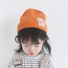 Cute Letter Baby Boy Girl Hat Knitted Winter Spring Cap Beanie Soft Warm Bonnet Cap Infant Toddler Baby Beanie Children Hat 2024 - buy cheap