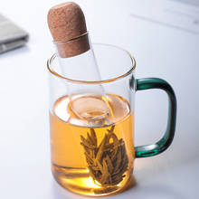 Стеклянный ситечко для заваривания чая, креативный ситечко со стеклянной трубкой для кружки, красивый фильтр для чая пуэр, травяного чая, аксессуары 2024 - купить недорого