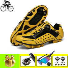 Кроссовки велосипедные мужские, Спортивная дышащая спортивная обувь, самоблокирующиеся, для горных велосипедов, SPD 2024 - купить недорого