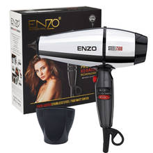Enzo-secador de cabelo profissional para salão de beleza, com corpo de metal, negativo iônico, poderoso vento quente ou frio, 8000w 2024 - compre barato