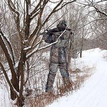 Winter Warm Hunting Clothes Thicken Bird Watching Fishing Cloth Outdoor Bionic Camo Ghillie Suit Sniper Hunting Camouflage Cloth 2024 - buy cheap