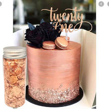 3g Edible Rose Gold Flake for Baking Decoration Rose Gold Foil Decoration for Cake Macaron DIY  Cup Cake Ornament Free Shipping 2024 - buy cheap