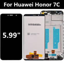 Жк-дисплей 5,99 дюйма для Huawei Honor 7C, жк-дисплей с сенсорным экраном в сборе, замена жк-экрана для LND-L29 LND-AL30 Honor 7C LND-AL40 2024 - купить недорого