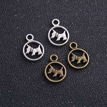 20pcs Fashion Jewelry Charms Two color Metal Alloy 15*21mm Lovely Dog Jewelry Pendants Charms Findings diy 2024 - buy cheap