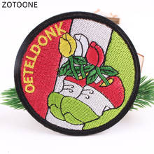 ZOTOONE Embroidered Patches Oetel donk Frog Carnival for Netherland Iron on Sew on Patch for Clothing DIY Badge for Clothes G 2024 - buy cheap