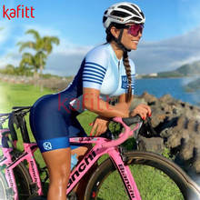 KAFITT Summer New Ladies Short-sleeved Jersey Racing Team Uniform Overalls Professional Team Cycling Cycling Jersey Suit 2024 - buy cheap