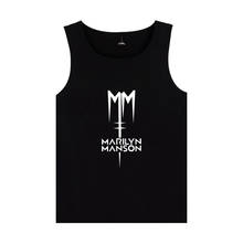 Top Rock band Marilyn Manson cotton fitness tank top men Industrial Metal Rock Band summer vest bodybuilding sleeveless shirt 2024 - buy cheap