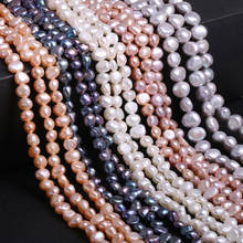 Cuentas de perlas naturales de agua dulce, cuentas sueltas de forma irregular de alta calidad para hacer joyas, pulsera, collar, accesorios 2024 - compra barato