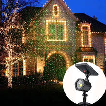 Ao ar livre solar powered laser projetor céu estrela holofotes luz para o casamento natal ano novo casa de férias festa paisagem decoração 2024 - compre barato