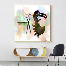 Modern Beauty Salon Hairdresser Abstract Pictures Posters Prints Canvas Painting Wall Art Picture for Interior Office Decoration 2024 - buy cheap