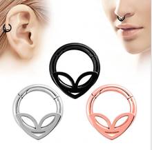 1Pc New Design Surgical Steel Indian Nose Rings and Studs Women Nose Ring Hoop Piercings Silver Nose Ring Body Piercing Jewelry 2024 - buy cheap