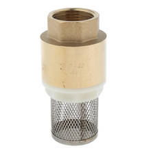 Обратный клапан с латунным ножным клапаном и сетчатым фильтром, устанавливается в насосе или на дне трубопровода 2024 - купить недорого
