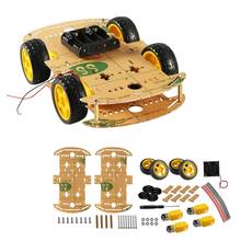 Car Smart DIY Chassis Robot Kit with Speed Encoder Wheels and Battery Box 4 Wheels 2024 - buy cheap