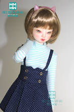Fits 43--45cm BJD Doll clothes MSD 1/4 Spherical joint Doll Fashion polka dot suspender skirt, shirt, T-shirt Girl's gift 2024 - buy cheap