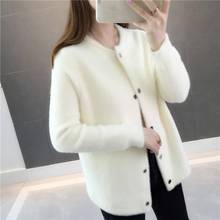 Autumn And Winter Women 'S Clothing Mink Fur Autumn And Winter Sweater Coat 2020 New Women 'S Loose Velvet Long -Sleeved 2024 - buy cheap