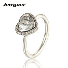New 925 sterling silver fine Jewelry Silver Heart Rings For Women Engagement wedding Ring anillos wholesale Memnon RIP028 2024 - купить недорого
