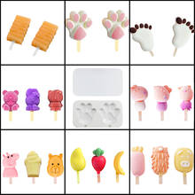Meibum-Molde de silicona para helado, con cubierta, para fruta, forma de Animal, helado, zumo, postre, bandeja con ventosa 2024 - compra barato