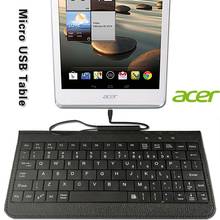 Складная клавиатура для планшетов Acer Iconia A1/Tab 7/8/Iconia B1/Tab B1/Iconia Talk S с USB проводной клавиатурой и подставкой 2024 - купить недорого