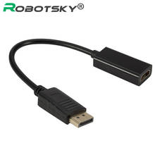 Кабель дисплея 1080P DP порт в HDMI-совместимый конвертер порт дисплея HDMI-совместимый кабель для HDTV ПК ноутбук монитор проект 2024 - купить недорого